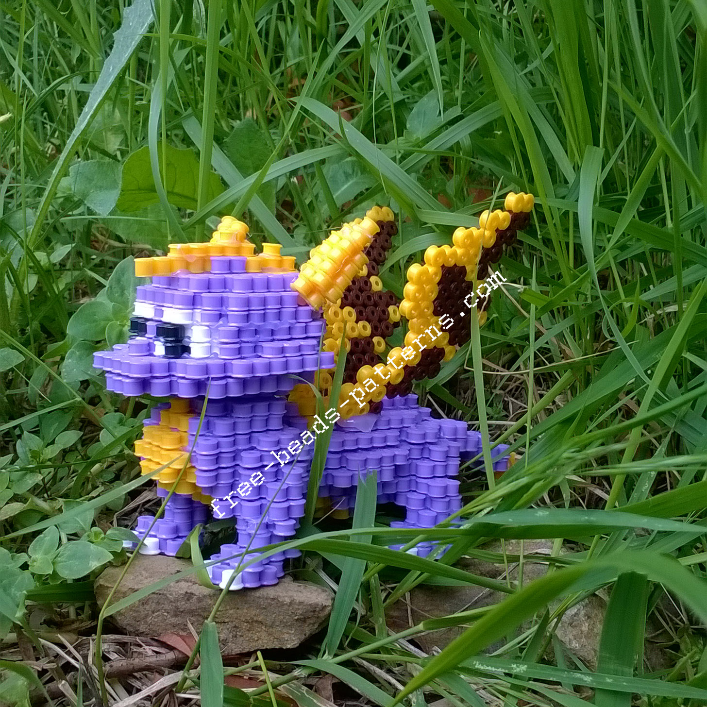 3D perler beads hama beads Spyro The Dragon PlayStation 1 (15)