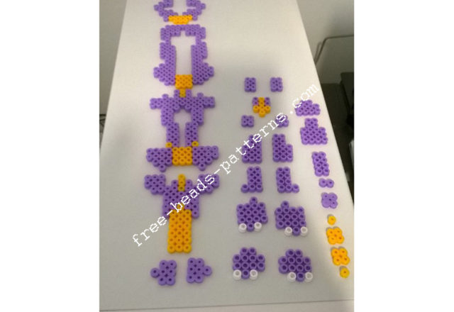 3D perler beads hama beads Spyro The Dragon PlayStation 1 (3)