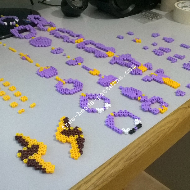 3D perler beads hama beads Spyro The Dragon PlayStation 1 (4)