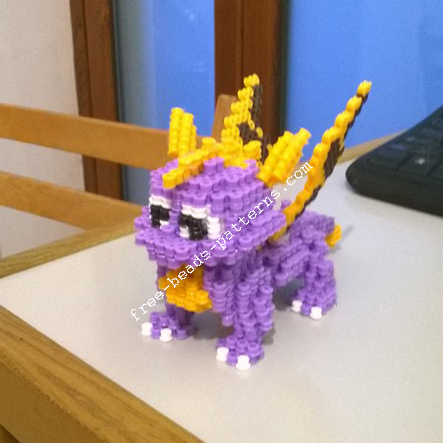 3D perler beads hama beads Spyro The Dragon PlayStation 1 (5)