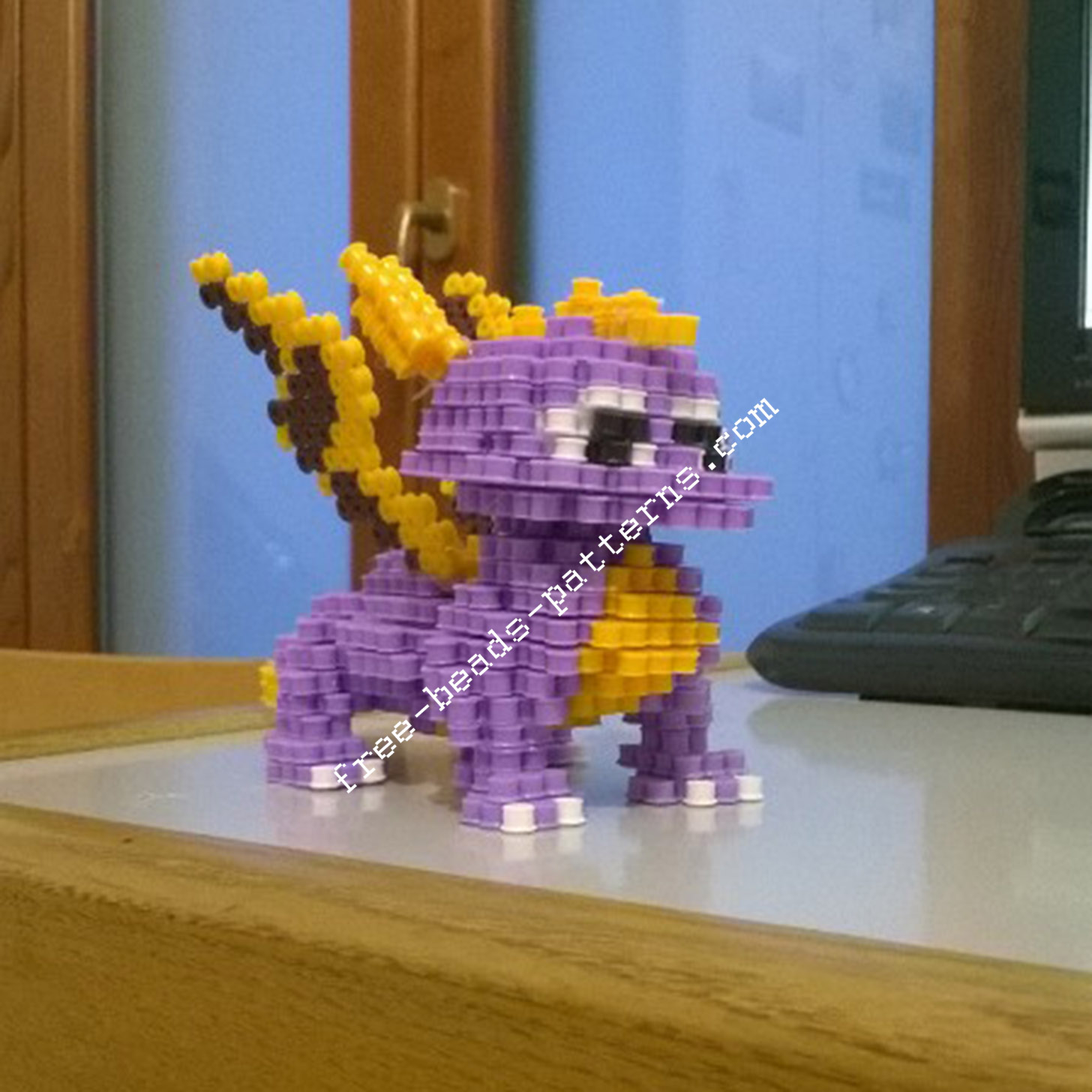 3D perler beads hama beads Spyro The Dragon PlayStation 1 (6)