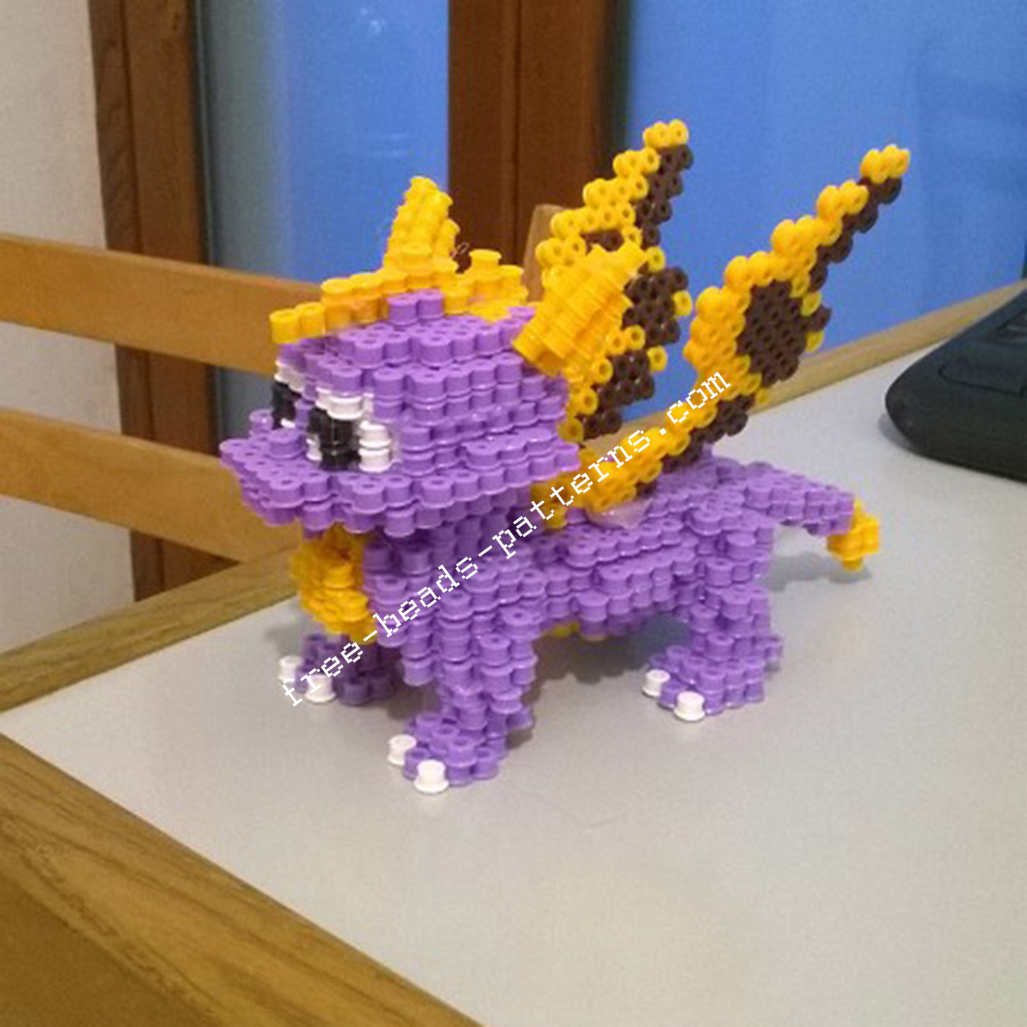 3D perler beads hama beads Spyro The Dragon PlayStation 1 (8)