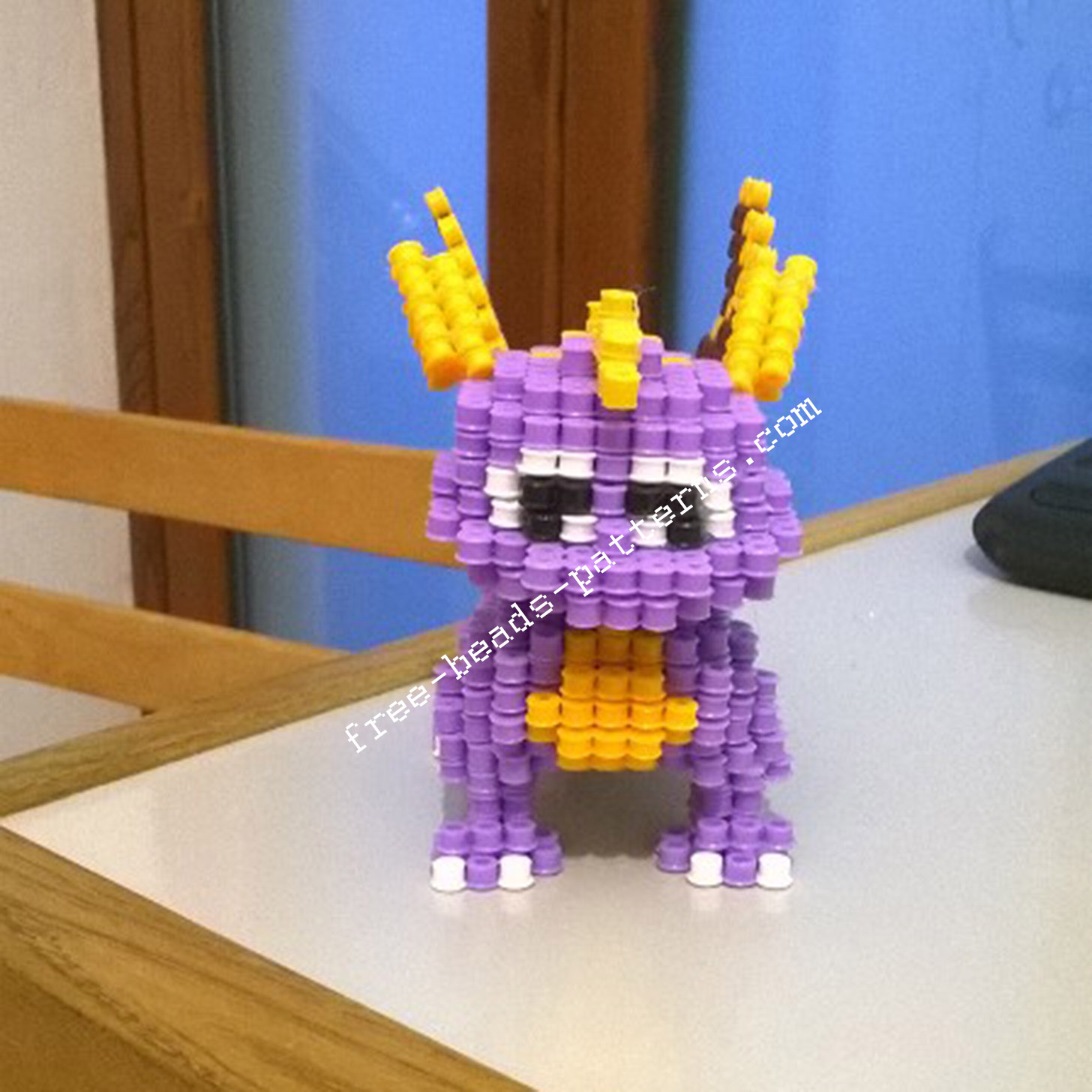 3D perler beads hama beads Spyro The Dragon PlayStation 1 (9)