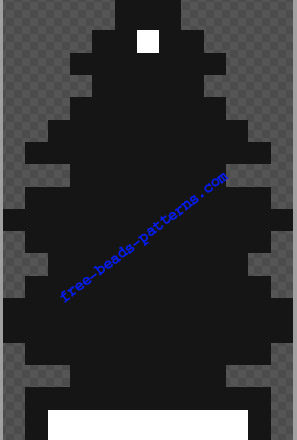 Arbre magique black ice free perler hama beads pattern