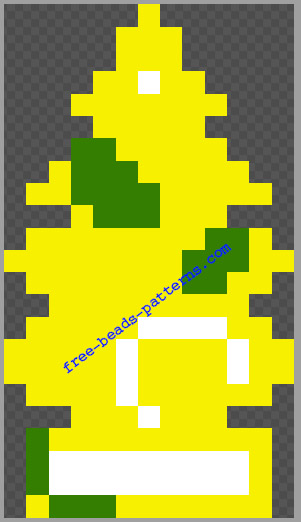Arbre magique lemon free perler hama beads pattern