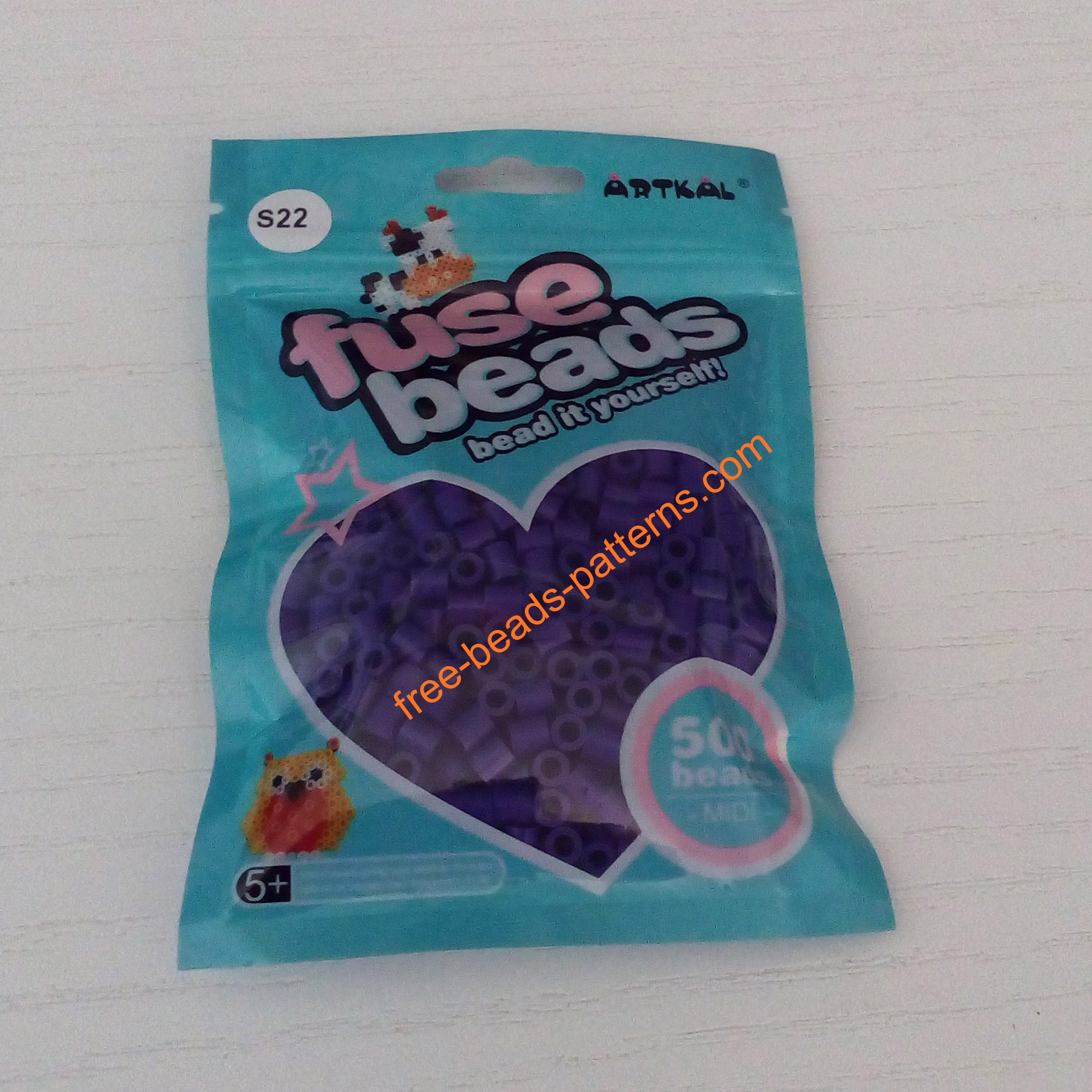 Arkal fuse beads hard midi beads violet 500