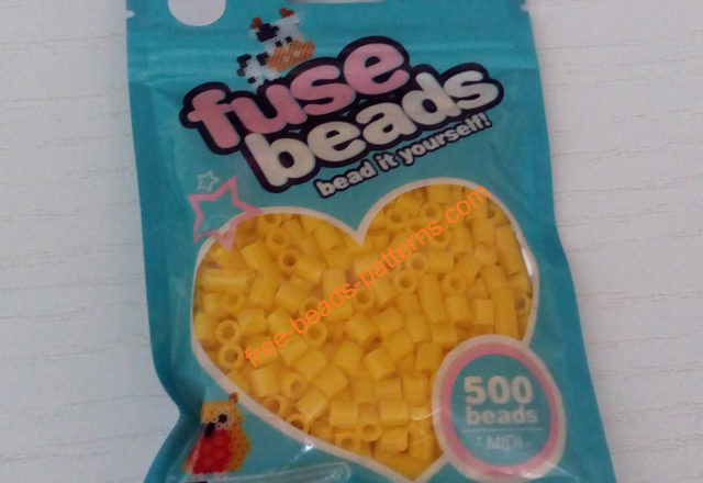 Arkal fuse beads hard midi beads yellow 500