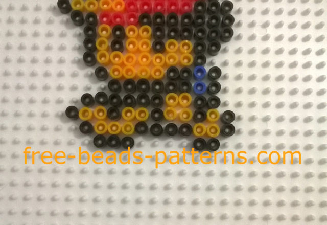 Ash Pokemon trainer perler beads work photos Author Bill (2)