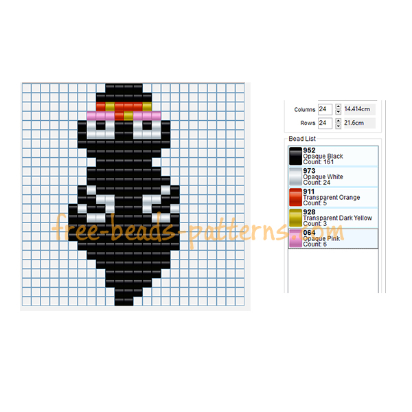 Barbamama Barbapapa free perler beads fuse beads children pattern