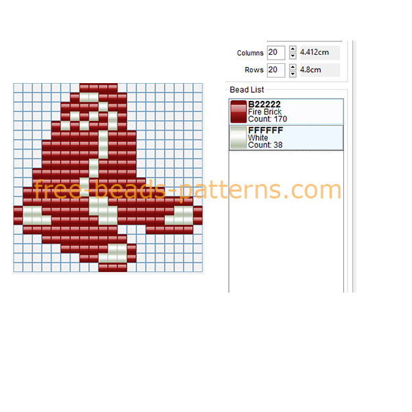 Boston Red Sox MLB baseball team logo free perler beads pattern beading ideas