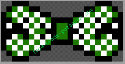 Bow tie videogames Minecraft Creeper perler beads iron beads pattern