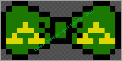 Bow tie videogames The Legend Of Zelda perler beads iron beads pattern