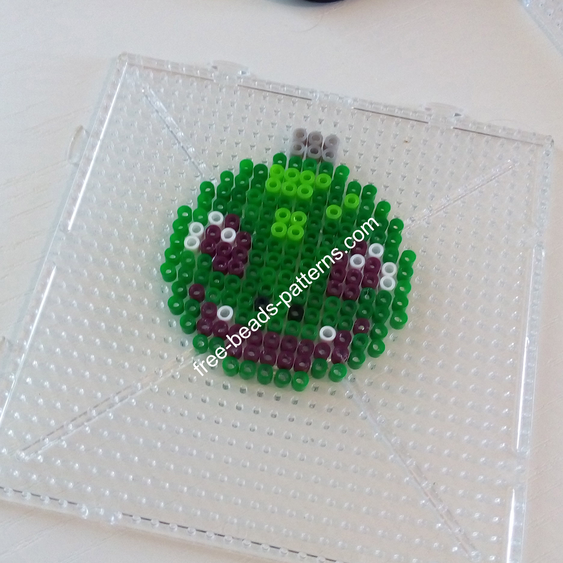 Bulbasaur Christmas Ball Hama Beads Perler Pyssla