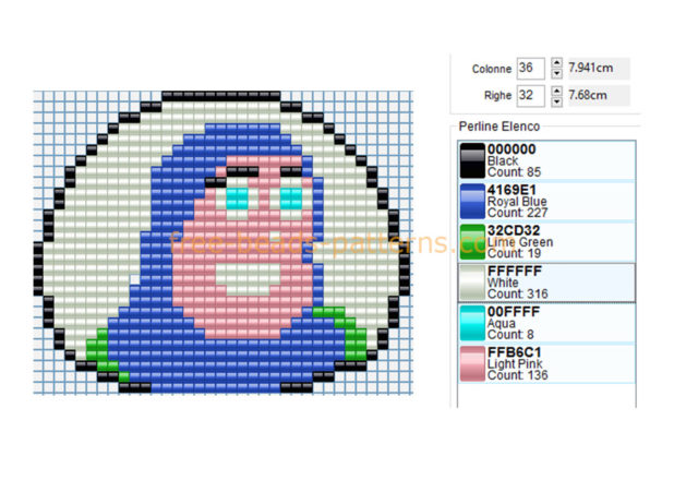 Buzz Lightyear from Toy Story cartoon free perler beads pixel beads Hama Beads pattern