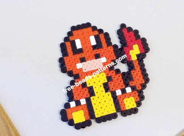 Charmander 20x20 Hama Beads work photo by Bill