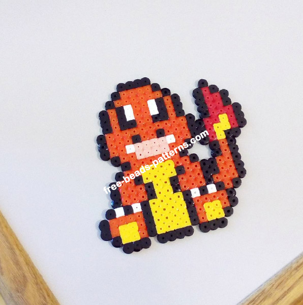 Charmander 20x20 Hama Beads work photo by Bill