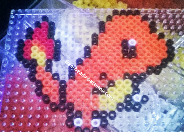 Charmander Pokemon magnet perler beads hama beads beadsprite (2)