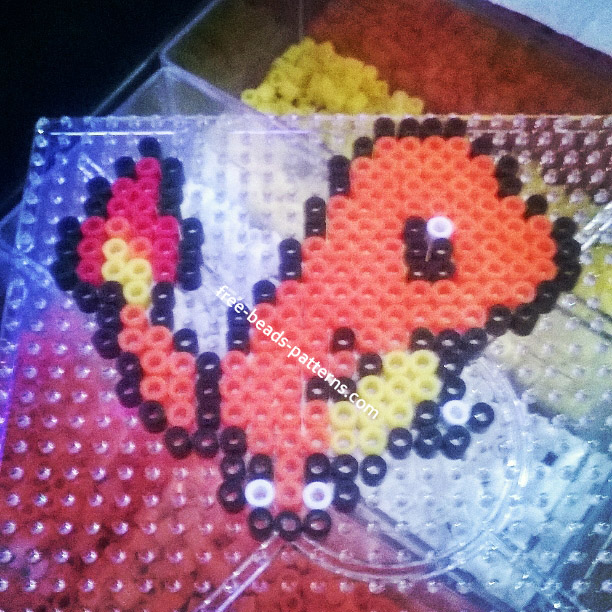 Charmander Pokemon magnet perler beads hama beads beadsprite (2)