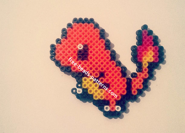 Charmander Pokemon magnet perler beads hama beads beadsprite (3)