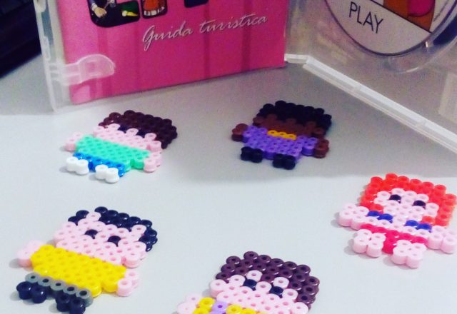 Chibi GTA Vice City perler beads characters work photos (3)