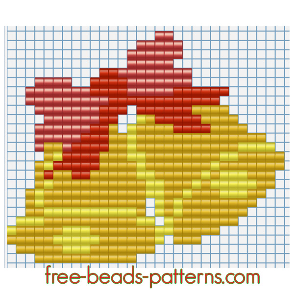 Christmas bells free Hama Beads Pyssla beads pattern for children