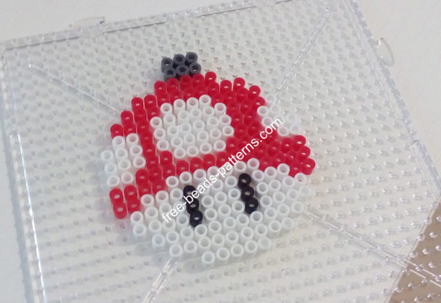 Classic Megaball and red Mario mushroom hama beads Christmas Balls photos (5)