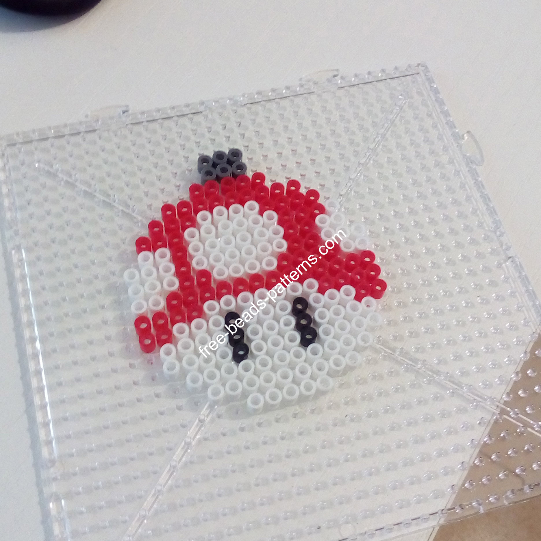 Classic Megaball and red Mario mushroom hama beads Christmas Balls photos (5)