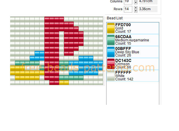 Console PlayStation symbol logo free perler beads pony beads pattern download