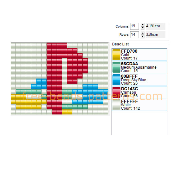 Console PlayStation symbol logo free perler beads pony beads pattern download