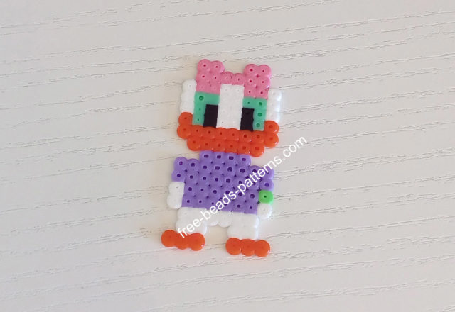 Disney Daisy Duck Hama Beads Perler Artkal work photo