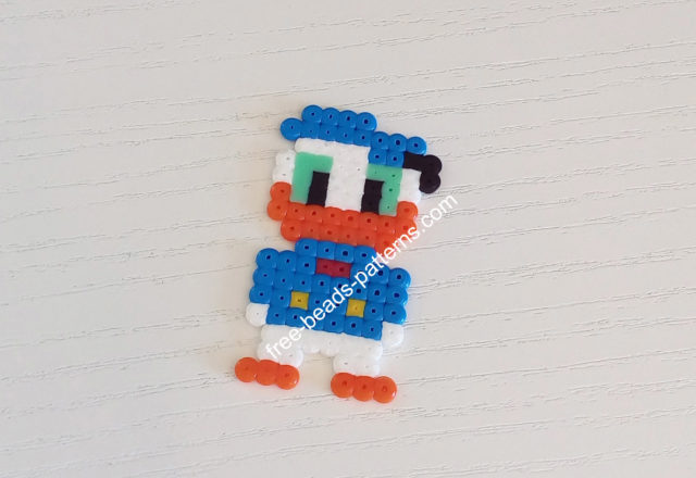 Disney Donald Duck Hama Beads Perler Artkal work photo