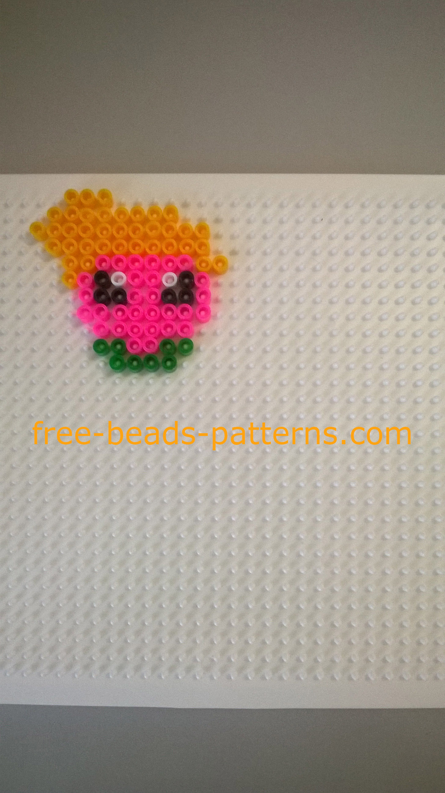 Disney Fairy Tinker Bell Ikea Pyssla perler beads work photos (1)