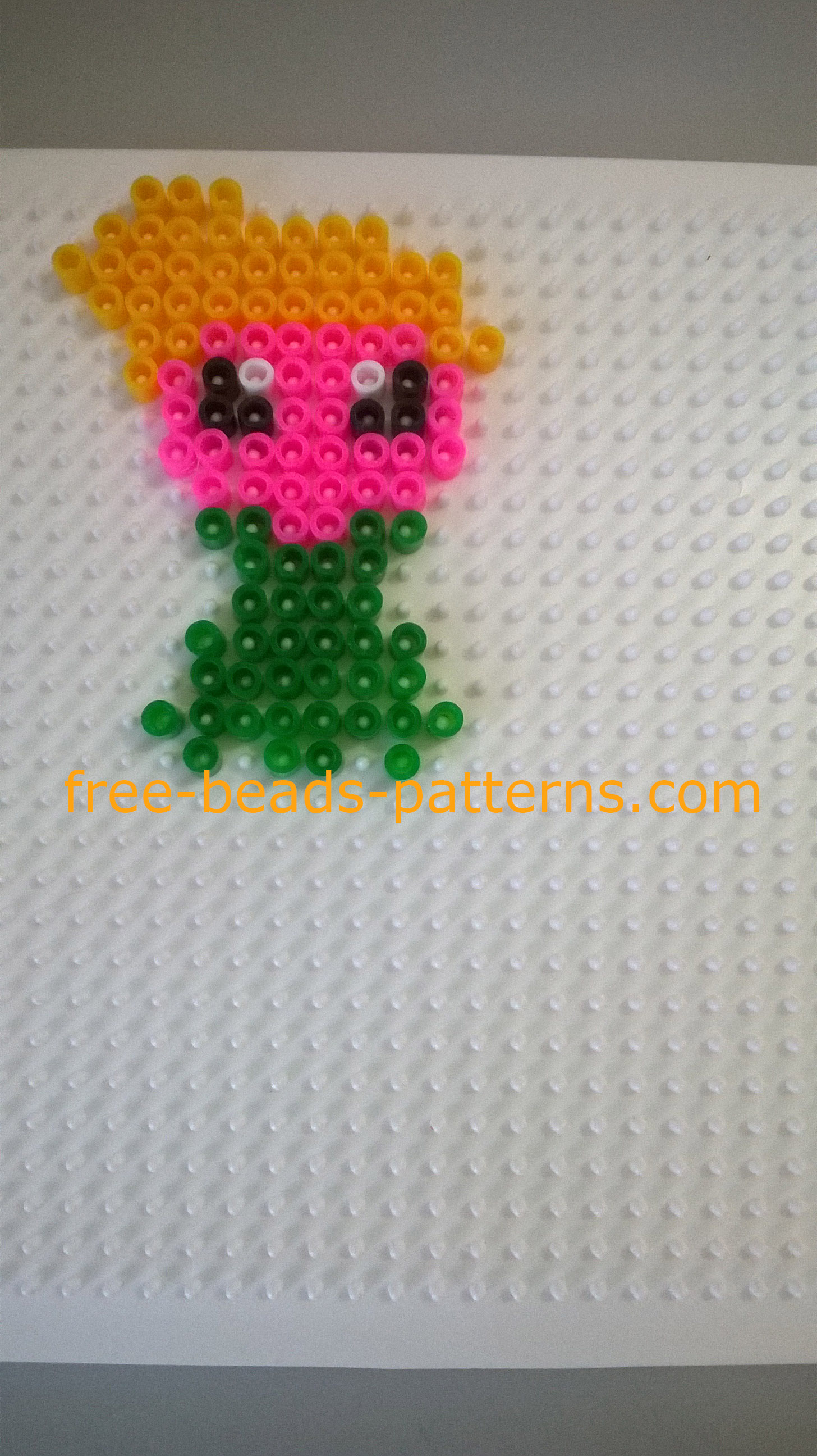 Disney Fairy Tinker Bell Ikea Pyssla perler beads work photos (2)