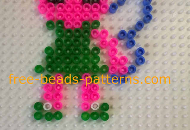 Disney Fairy Tinker Bell Ikea Pyssla perler beads work photos (3)