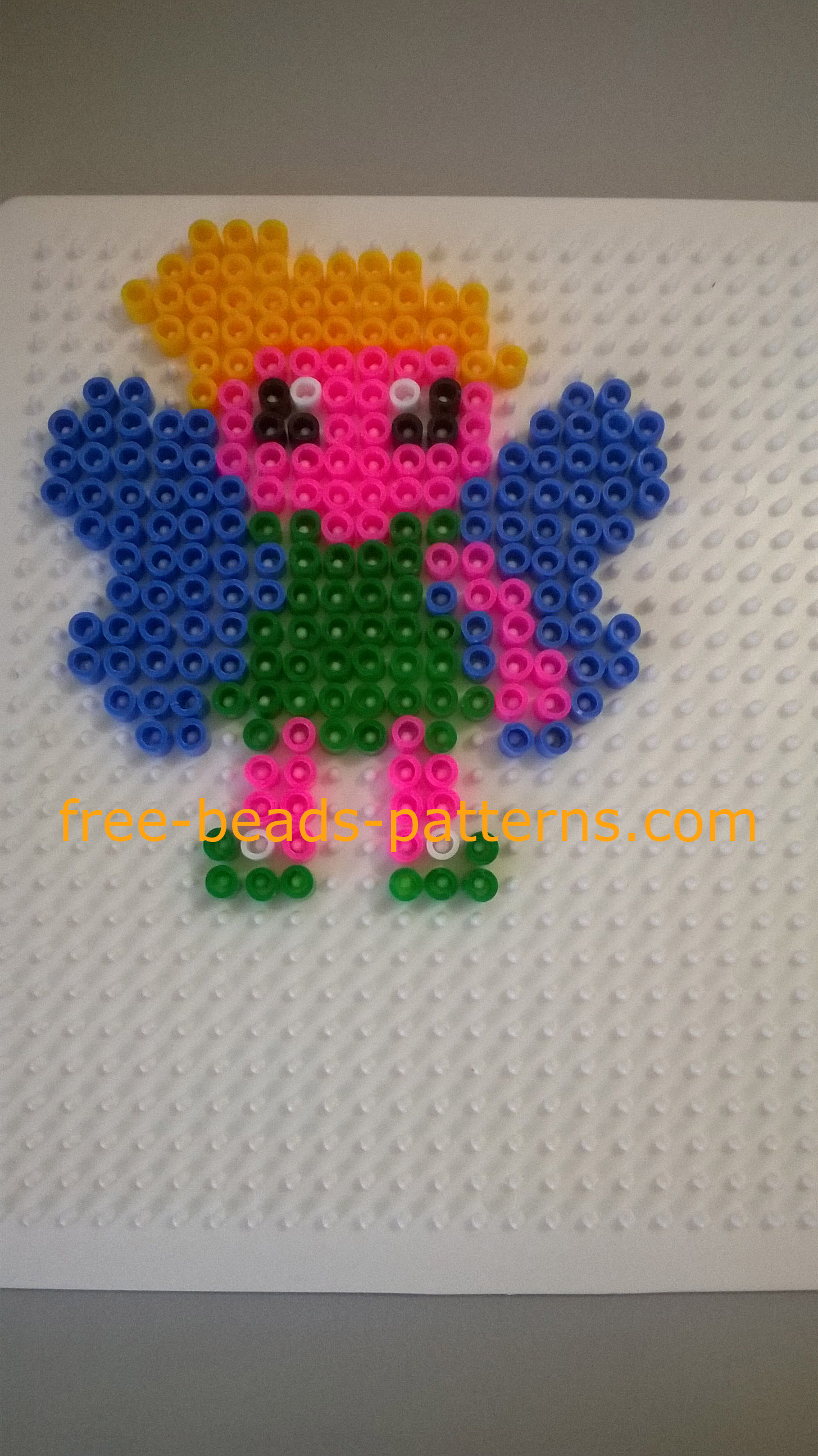 Disney Fairy Tinker Bell Ikea Pyssla perler beads work photos (4)