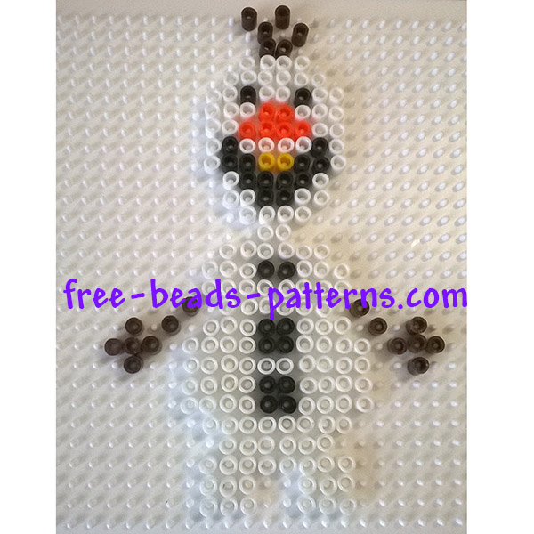 Disney Frozen Olaf Pyssla perler beads work photos author Bill (1)