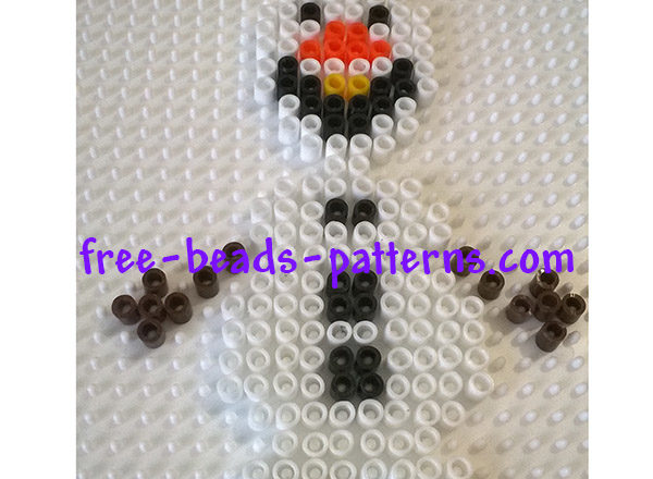 Disney Frozen Olaf Pyssla perler beads work photos author Bill (2)