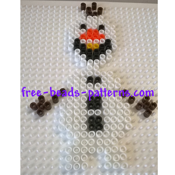 Disney Frozen Olaf Pyssla perler beads work photos author Bill (2)