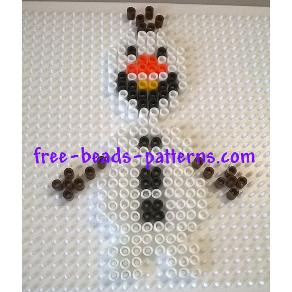 Disney Frozen Olaf Pyssla perler beads work photos author Bill (4)