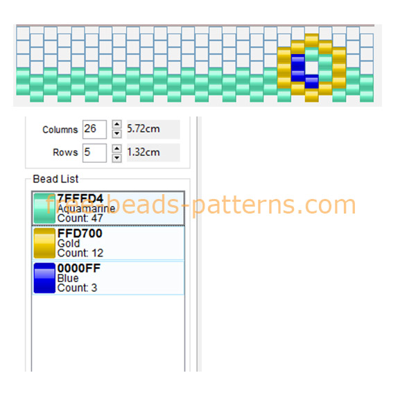 Disney Jasmine Aladdin crown perler peyote beads pattern