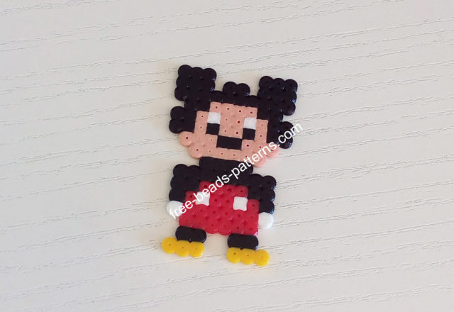 Disney Mickey Mouse Hama Beads Perler Artkal work photo