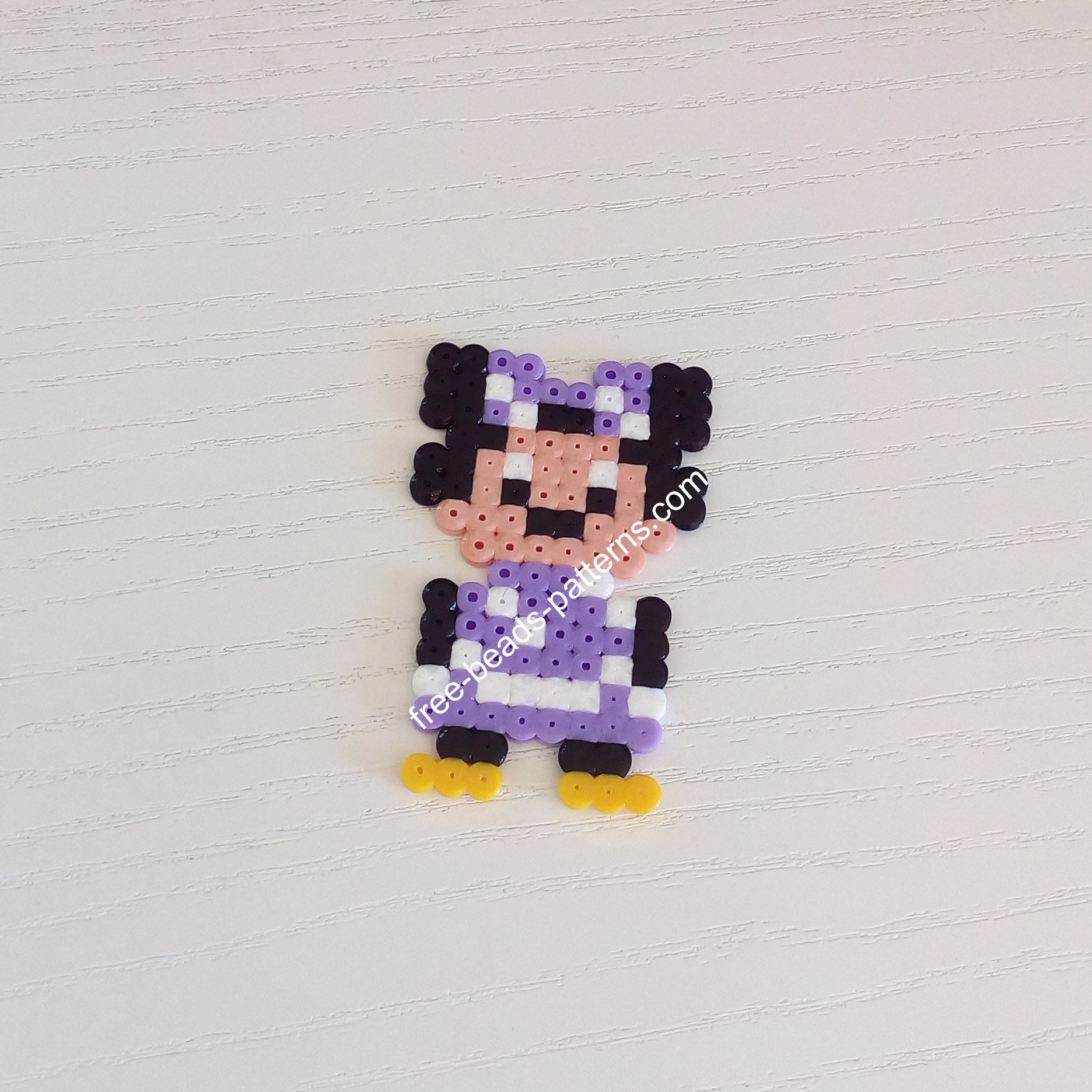 Disney Minnie Hama Beads Perler Artkal work photo