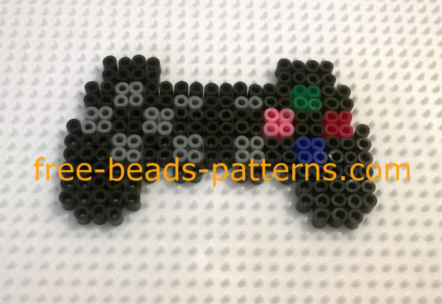 Finished work photos perler beads Hama Beads PS3 controller (1)