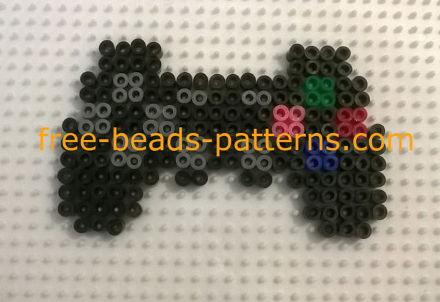 Finished work photos perler beads Hama Beads PS3 controller (3)