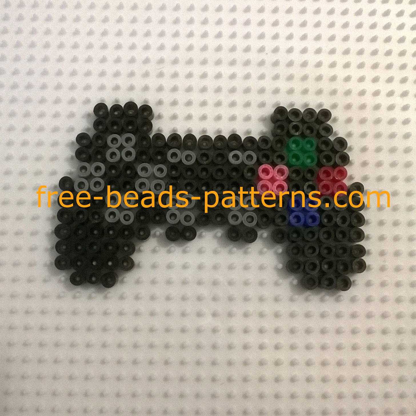 Finished work photos perler beads Hama Beads PS3 controller (3)