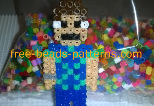 Finished work photos perler beads Hama Beads Tommy Vercetti GTA Vice City (1)