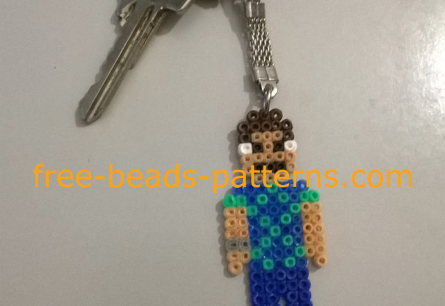 Finished work photos perler beads Hama Beads Tommy Vercetti GTA Vice City (2)