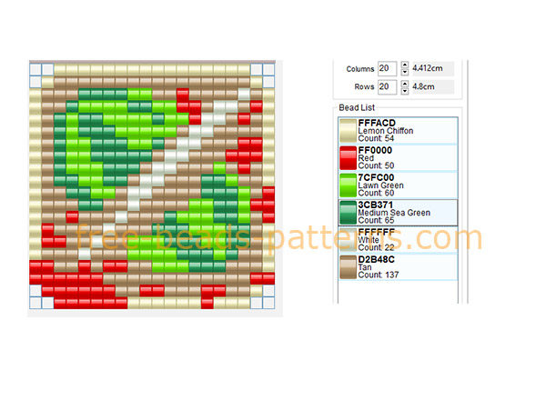 Fruit Ninja videogame logo free perler beads Hama Beads pixel beads pattern