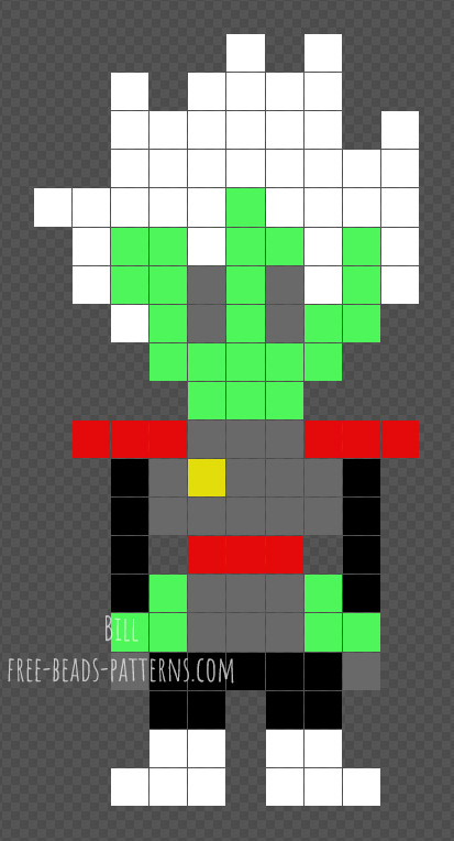 Fused Zamasu free Artkal Beads Dragonball pattern 10x20