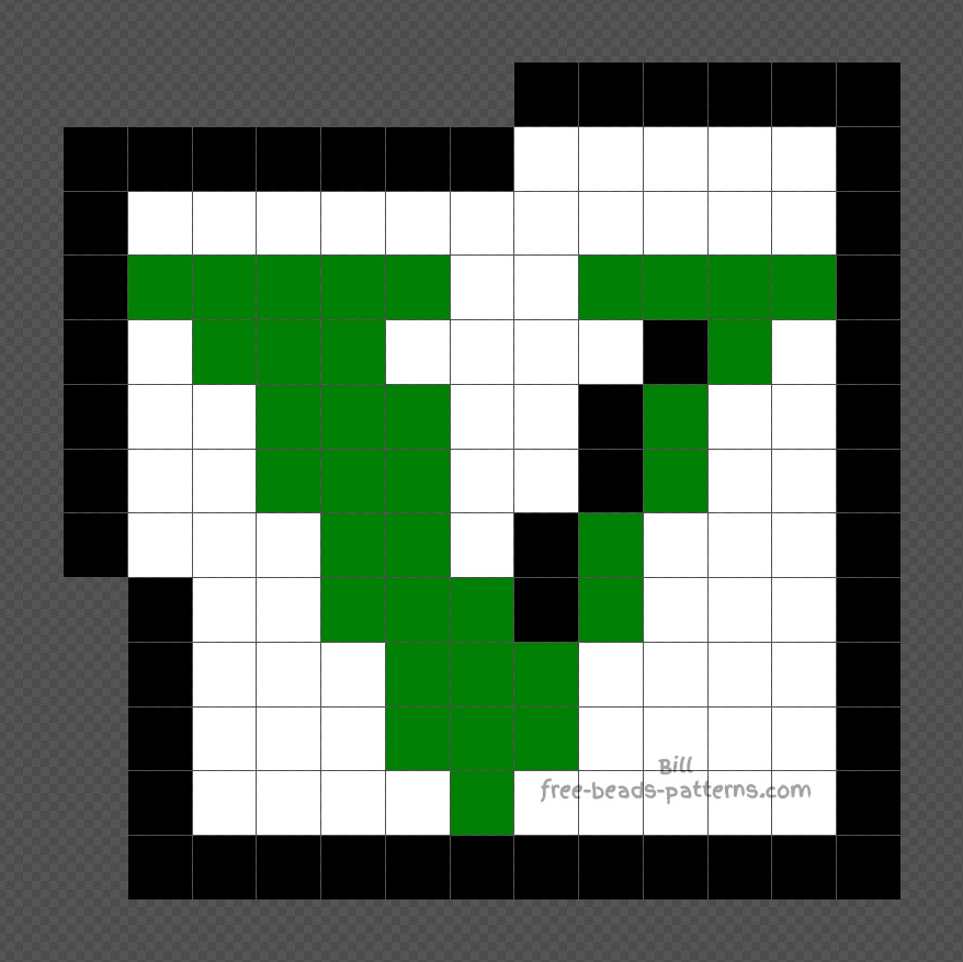 GTA V Logo Hama Beads Pixelart pattern 13x13